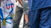 Des manifestants et des policiers se sont affrontés à Kinshasa le 9 juillet 2020 lors de manifestations organisées contre le parti présidentiel Union pour la démocratie et le progrès social (UDPS).