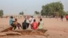 Children play on the playground of the public primary school in Cameroon, Jan. 27, 2022. 