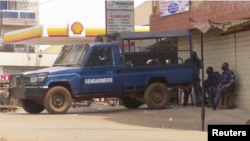 Les forces de l'ordre guinéenne à Conakry en février 2024.