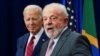 U.S. President Joe Biden listens to Brazilian President Luiz Inacio Lula da Silva during an event with labor leaders from the United States and Brazil, on the sidelines of the 78th U.N. General Assembly in New York City, Sept. 20, 2023. 