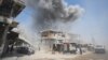 Smoke rises following Israeli bombardments in Khan Younis, Gaza Strip, July 22, 2024. 