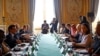 European leaders attend a meeting as part of an International Humanitarian Conference for Sudan and Neighbouring Countries at the Quai d'Orsay in Paris, France, April 15, 2024.