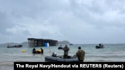 Фото британського військово-морського флоту зі спеціалізованої програми навчання українських водолазів - морських саперів у Шотландії. 21 липня 2023 р.