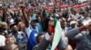 People react during a concert organized in memory of dozens of demonstrators killed during tax hike protests, in Nairobi, Kenya, July 7, 2024.
