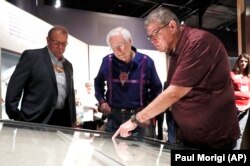 2019 photo shows then-Chief Joe Bunch, left, United Keetoowah Band of Cherokee Indians, then Principal Chief John Bill Baker, center, Cherokee Nation, and then-Councilman Richard French, center, Eastern Band of Cherokee Indians.
