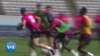 La Namibie face à la France lors du Mondial de rugby