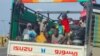 Watu kutoka jimbo la Jazira huko Sudan wakiwasili katika jiji la Gedaref Juni 10, 2024. Picha na AFP. 