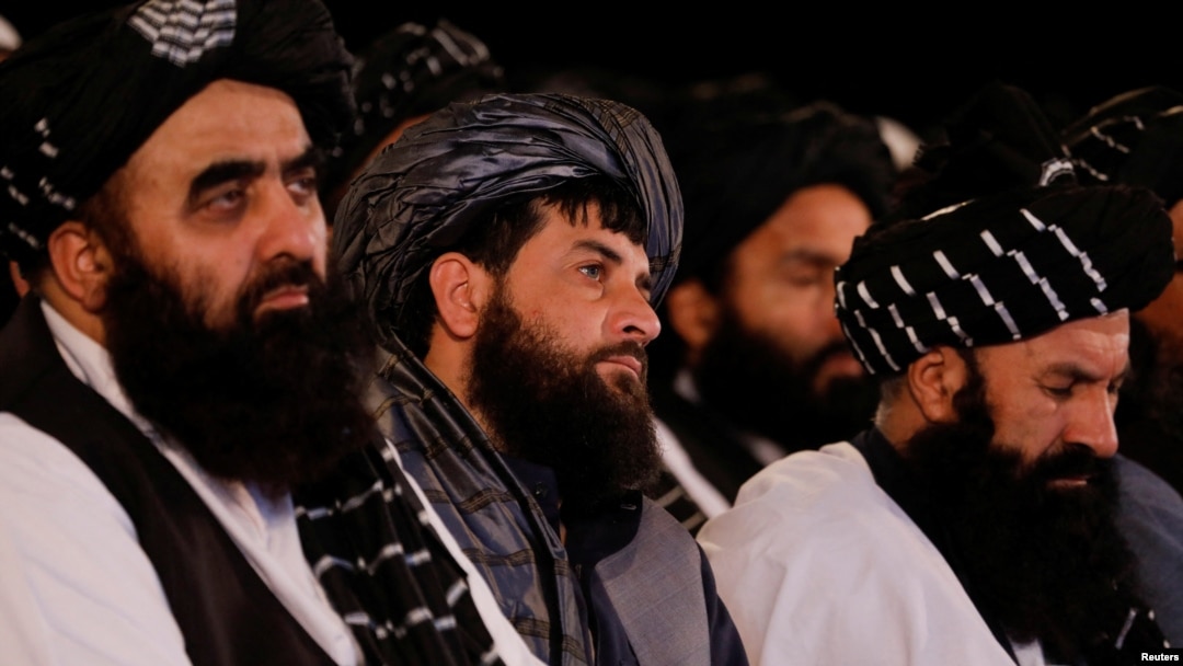 FILE - Afghan Taliban's acting Minister of Defense Mullah Mohammad Yaqoob attends the first-anniversary ceremony of the takeover of Kabul by the Taliban in Kabul, Aug. 15, 2022