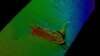 This image shows the outlines of the movie prop that famously sank during filming of a 1970s Sherlock Holmes thriller. (Courtesy Kongsberg Maritime)