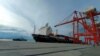 Kapal berbendera Singapura yakni MV Mathu Bhum yang ditangkap TNI Angkatan Laut di Pelabuhan Terminal Peti Kemas Belawan, Sumatra Utara, Jumat 6 Mei 2022. (Courtesy: Lantamal I)