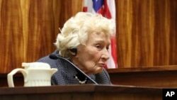 FILE - Abigail Kawananakoa, a Native Hawaiian heiress, testifies in court in Honolulu, July 21, 2020. The so-called last Hawaiian princess, died on Dec. 11, 2022. She was 96.