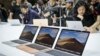 Một sự kiện giới thiệu máy tính MacBook Air ở New York hồi tháng 10/2018 (AP Photo/Bebeto Matthews).