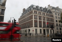 Kedutaan Besar China di London, Inggris, 24 Oktober 2019.