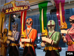 Power Rangers at Toys R Us in New York