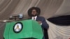 FILE - South Sudan President Salva Kiir voices his reservations before signing a peace deal in the capital Juba, South Sudan, Aug. 26, 2015. 