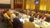 ၂၀၁၆ ဇူလိုင်လ ( ၂ ) ရက်နေ့က ပြုလုပ်သော နာဂ အမျိုးသား ဆိုရှယ်လစ်ကောင်စီ NSCN-K မှ ငြိမ်းချမ်းရေး ဆွေးနွေးမှု ကော်မတီ နှင့် ပြည်ထောင်စု ငြိမ်းချမ်းရေး ညီလာခံ ( ၂၁ ) ရာစု ပင်လုံ ကြိုတင်ပြင်ဆင်ရေးကော်မတီ တို့အကြား ဆွေးနွေးပွဲ။ (ဓါတ်ပုံ - UHla Maung Shwe/Facebook)