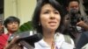 Adik kandung Ahok, Fifi Lety Indra memberikan keterangan usai persidangan di PN Jakarta Utara hari Selasa, 13 Desember 2016. (Foto: VOA/Andylala).