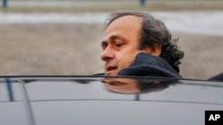 Michel Platini, le 19 janvier 2015. (AP Photo/Sergei Grits, file)