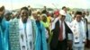 Cameroon's communication minister and leader of the National Salvation Front party, Issa Tchiroma, campaign in support of incumbent President Paul Biya in Garoua, Cameroon, Sept 22, 2018. (M.E. Kindzeka/VOA)