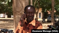 Mamadou Kabré, l'opposant, président du parti Prit_Lanaya, Ouagadougou, Burkina, 19 octobre 2017. (VOA/Zoumana Wenogo).