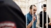 One of three lawyers who represented the late opposition leader Alexey Navalny, Vadim Kobzev, accused of participating in an 'extremist' organization, attends their verdicts reading in the town of Petushki, Russia, on Jan. 17, 2025.