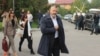 Nser Orić i advokatica Lejla Čović dolaze u Sud BiH na izricanje presude, 9. oktobar 2017.