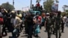 Protesters in Malawi march to deliver the petition at the petition at Blantyre City Council offices. (Lameck Masina/VOA)