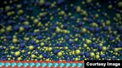 a molybdenum 3 atoms thick selective membrane © Steven Duensing / National Center for Supercomputing Applications, University of Illinois, Urbana-Champaign