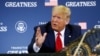 President Donald Trump speaks during a roundtable discussion with commercial fishermen at Bangor International Airport in Bangor, Maine, June 5, 2020.
