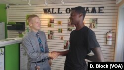 This 18-year old teenager meets the mayor for the first time, and tells him, he too, would like to see more business return to Indian Head.