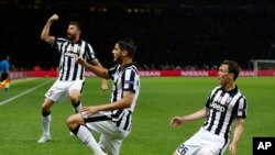 Les joueurs de la Juventus lors de la finale de la Ligue des Champions contre le FC Barcelone à Berlin le 6 juin 2015.