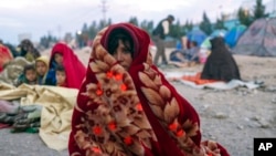 Abanyafuganistani mu mbeho mw'ikambi y'impunzi i Herat muri Afuganistani