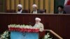 In this photo released by the official website of the office of the Iranian presidency, hard-line Iranian cleric Ayatollah Ahmad Jannati speaks during the inaugural meeting of the Assembly of Experts in Tehran, Iran, May 24, 2016.