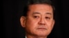 Veterans Affairs Secretary Eric Shinseki is seated before speaking at a meeting of the National Coalition for Homeless Veterans, in Washington, May 30, 2014.