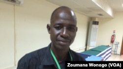 Ousmane Savadogo, le sécrétaire général des groupes d’auto-défense Koglewéogo, lors du Forum sur la sécurité, Ouagadougou, Burkina, 25 octobre 2017. (VOA/ Zoumana Wonogo)