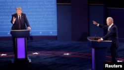 Wagombea urais Donald Trump na Joe Biden 