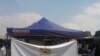 A mobile COVID-19 vaccination clinic is seen in Blantyre. Health authorities say the initiative allays fears of another vaccine expiration as was the case in May when 20,000 expired doses were destroyed. (Lameck Masina/VOA)