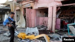 محل انفجار بمب در شهر کرکوک در شمال عراق - ۴ خرداد ۱۳۹۳ 