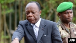 Le général Jean-Marie Michel Mokoko à Bangui en mai 2014