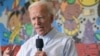 Democratic presidential candidate former Vice President Joe Biden tours the Youth Empowerment Project Bike Works that targets at risk youth and young people in New Orleans, July 23, 2019.