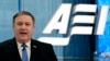 CIA Director Mike Pompeo speaks on intelligence issues at the American Enterprise Institute in Washington, Jan. 23, 2018. 