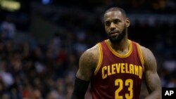 Lebron James, le joueur de Cleveland. 