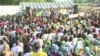Un rassemblement du Mouvement pour la Renaissance du Cameroun (MRC) à Maroua, le 1er octobre 2018. (VOA/ME Kindzeka) 