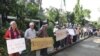 Protest against Myintsone dam project in Kachin