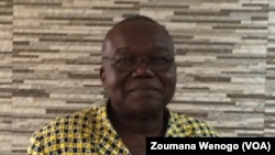 Luc Marius Ibriga, président de l'ASCE_LC, Ouagadougou, Burkina, 19 octobre 2017. (VOA/Zoumana Wenogo).