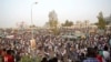 Manifestants devant le ministère de la Défense à Khartoum au Soudan, le 11 avril 2019.
