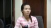 រូបឯកសារ៖ កញ្ញា ខំ ចាន់តារ៉ាទី ឬ ឈ្មោះ ស្រីមុំ ដែល​ត្រូវ​បាន​គេ​ចោទ​ថា​ជា​ស្រី​កំណាន់​របស់​លោក កឹម សុខា អនុ​ប្រធាន​គណបក្ស​ជំទាស់​​ បាន​បង្ហាញ​ខ្លួន​បំភ្លឺ​ករណី​ចោទ​ប្រកាន់​នេះ នៅ​ឯ​ស្នាក់ការ​អង្គការ​អាដហុក ក្នុង​រាជធានី​ភ្នំពេញ កាលពី​ថ្ងៃ​ទី៩ ខែមីនា ឆ្នាំ២០១៦។ (ហ៊ាន សុជាតា/VOA)