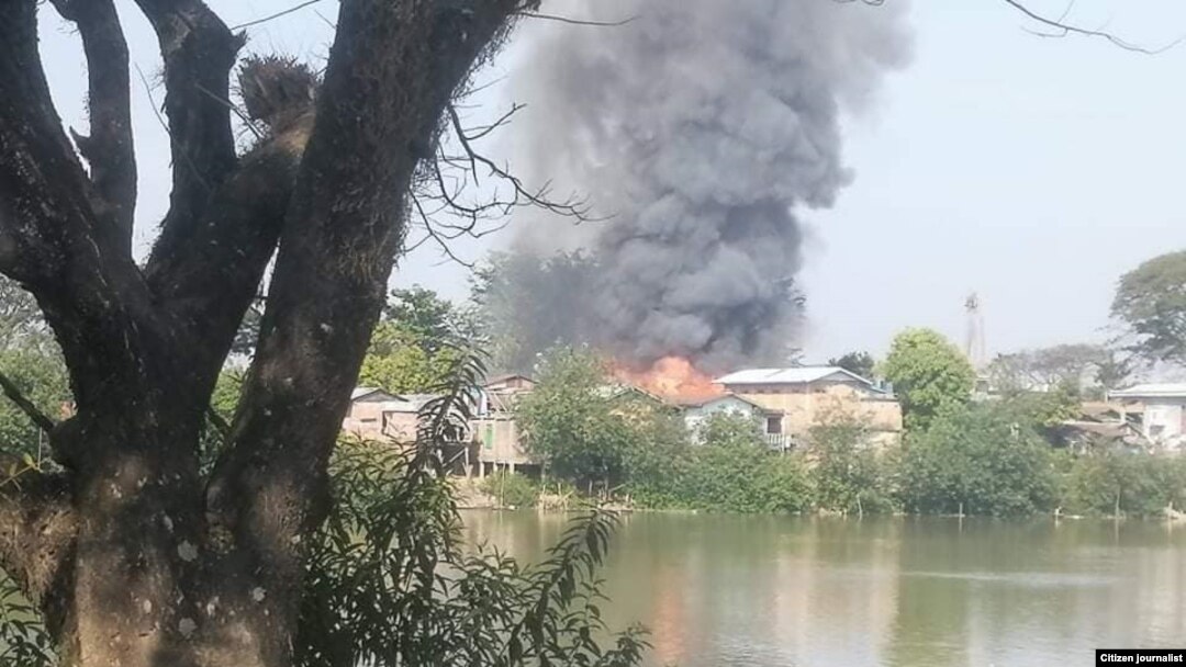 ကရင်ပြည်နယ်၊ ကော့ကရိတ်မြို့နယ်အတွင်းက မီးရှို့ခံရတဲ့ကျေးရွာတချို့မြင်ကွင်း (ဓာတ်ပုံ-CJ/ဇန်နဝါရီ ၂၆၊ ၂၀၂၃)