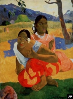 French artist Paul Gauguin’s 1892 oil painting, "Nafea Faa Ipoipo" ("When Will You Marry?")