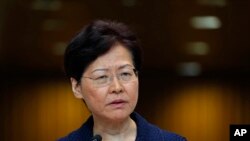 Pemimpin Eksekutif Hong Kong, Carrie Lam. (Foto: dok). 